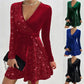 🎅Christmas 50% off sale💥Women’s Sequin A-Line Mini Dress
