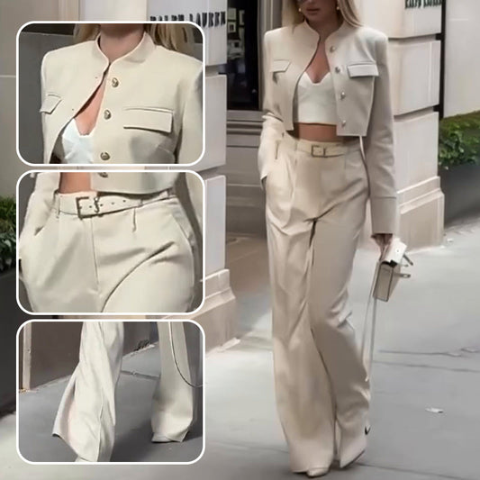 Women's Elegant Top ＆Pants Two Piece Set