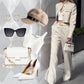 Women's Elegant Top ＆Pants Two Piece Set