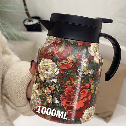 🔥🍵1000ml Vacuum Insulated Teapot with Strainer