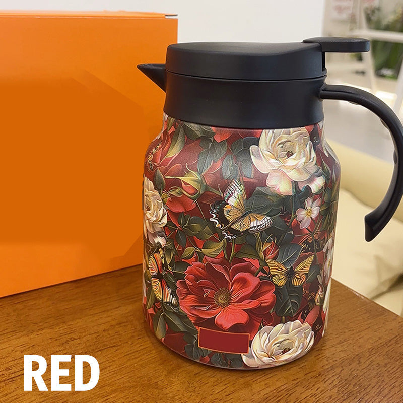 🔥🍵1000ml Vacuum Insulated Teapot with Strainer