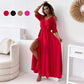 💖👗Limited Sale 40% OFF🌹 Women’s Elegant Sexy V Neck Side Slit Dress - Show Off Your Charming Curves, Radiate Elegance!