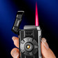 Spinning Top Windproof Button Jet Flame Lighter