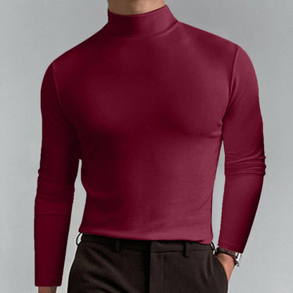 🔥Mens High Neck Slim Fit Long Sleeve T-shirt
