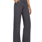 G4Free Loose High-Waist Business Casual Pants Yoga Pants Women Wide Leg Pants with Pockets Comfortable Athletic Sweatpants