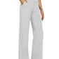 G4Free Loose High-Waist Business Casual Pants Yoga Pants Women Wide Leg Pants with Pockets Comfortable Athletic Sweatpants