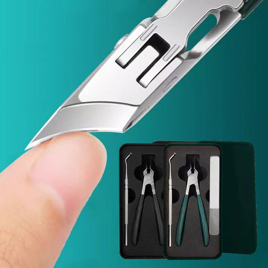 🔥Limited SALE 50% OFF🎁 Anti-Splash 25° Slant Edge Nail Clipper 3-Piece Set