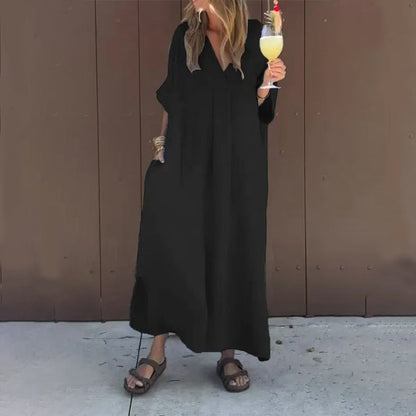 ⏳Time-limited Special⏰Casual Flowy V-neck Dress For Women