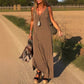 Women's V-Neck Maxi Cami Dress