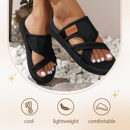 Women’s Stylish Crossband Slide Sandals