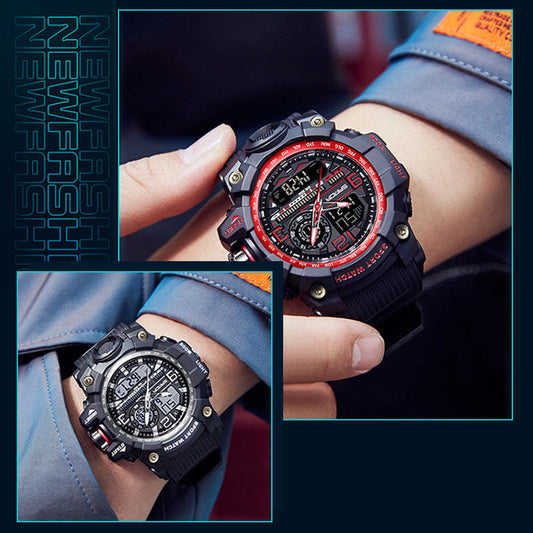 ⌚ 50% OFF NOW! 💦 Men's Multifunctional Waterproof Luminous Watch – 50M, Shockproof & Night Vision 🌃