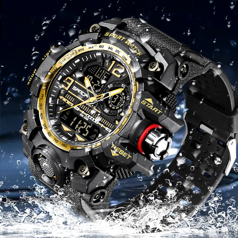 ⌚ 50% OFF NOW! 💦 Men's Multifunctional Waterproof Luminous Watch – 50M, Shockproof & Night Vision 🌃