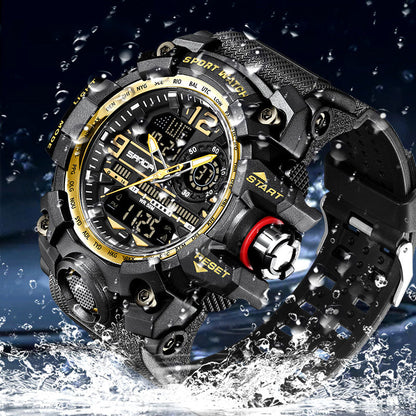 ⌚ 50% OFF NOW! 💦 Men's Multifunctional Waterproof Luminous Watch – 50M, Shockproof & Night Vision 🌃