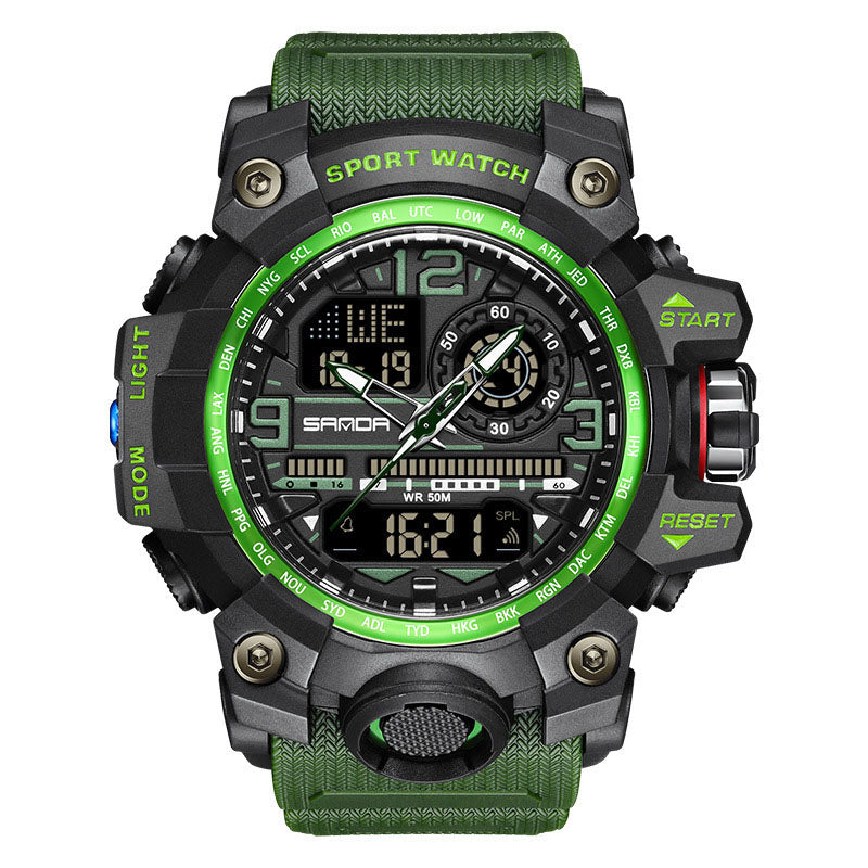 ⌚ 50% OFF NOW! 💦 Men's Multifunctional Waterproof Luminous Watch – 50M, Shockproof & Night Vision 🌃