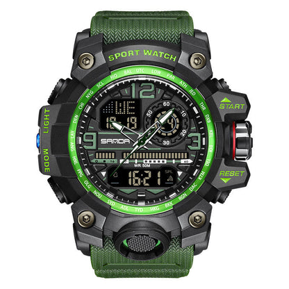 ⌚ 50% OFF NOW! 💦 Men's Multifunctional Waterproof Luminous Watch – 50M, Shockproof & Night Vision 🌃