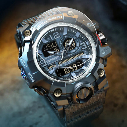⌚ 50% OFF NOW! 💦 Men's Multifunctional Waterproof Luminous Watch – 50M, Shockproof & Night Vision 🌃