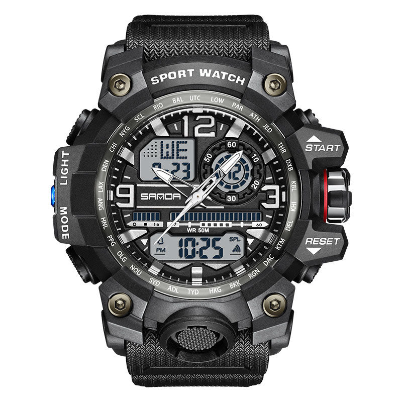 ⌚ 50% OFF NOW! 💦 Men's Multifunctional Waterproof Luminous Watch – 50M, Shockproof & Night Vision 🌃