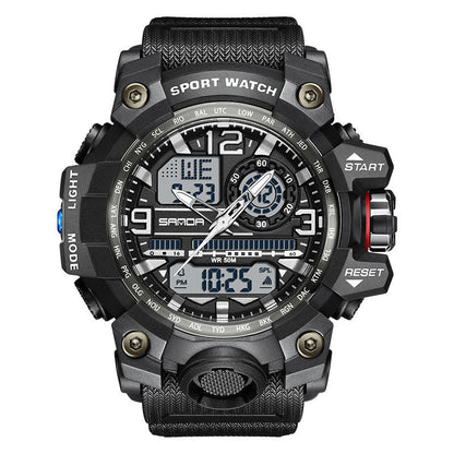 ⌚ 50% OFF NOW! 💦 Men's Multifunctional Waterproof Luminous Watch – 50M, Shockproof & Night Vision 🌃