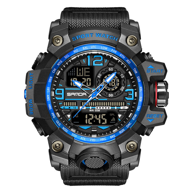 ⌚ 50% OFF NOW! 💦 Men's Multifunctional Waterproof Luminous Watch – 50M, Shockproof & Night Vision 🌃