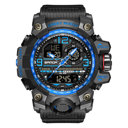 ⌚ 50% OFF NOW! 💦 Men's Multifunctional Waterproof Luminous Watch – 50M, Shockproof & Night Vision 🌃
