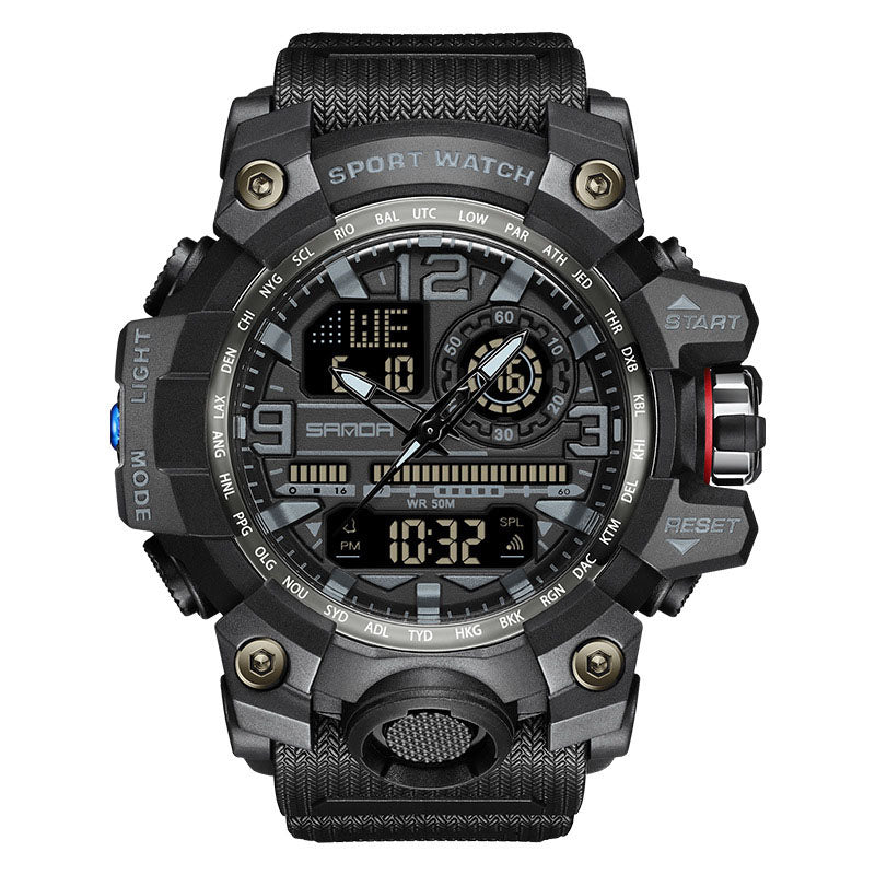 ⌚ 50% OFF NOW! 💦 Men's Multifunctional Waterproof Luminous Watch – 50M, Shockproof & Night Vision 🌃