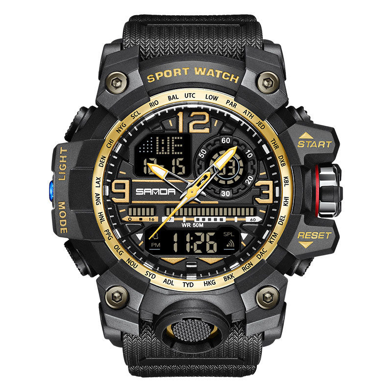 ⌚ 50% OFF NOW! 💦 Men's Multifunctional Waterproof Luminous Watch – 50M, Shockproof & Night Vision 🌃