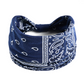 Women's Printed Elastic Wide Sports Headband