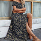Women's Elegant Floral Off-Shoulder Dress