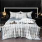 Cooling Breathable Floral Bed Sheet 4-Piece Set
