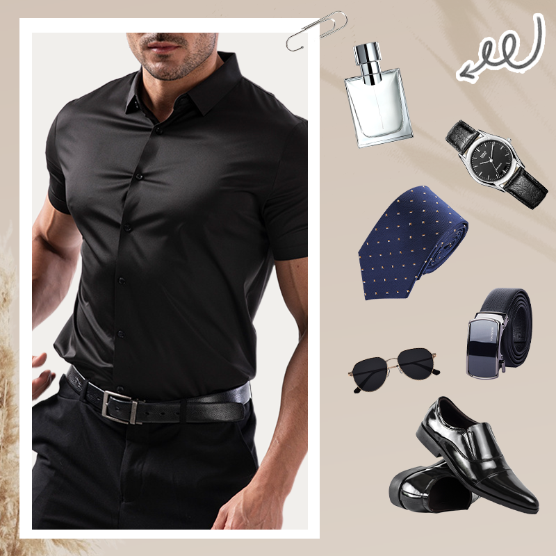 ✨ 60% OFF✨Men's Short Sleeve 4-Way Stretch Shirt