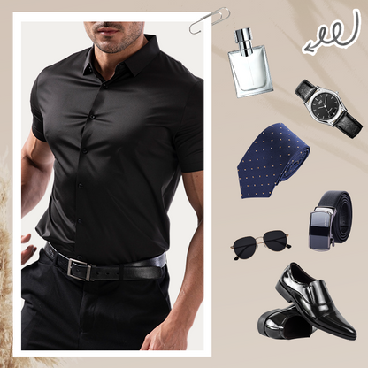 ✨ 60% OFF✨Men's Short Sleeve 4-Way Stretch Shirt