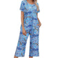 Women's Printed Top & Pants Sleepwear Set