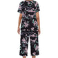 Women's Printed Top & Pants Sleepwear Set