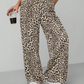 Women's Fashion Leopard Print Straight-Leg Wide Pants