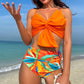 Women's High-Waisted Bow Bikini Set