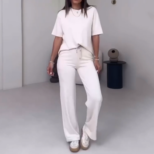 🌸New Arrival 50%OFF💖 ✨Trending Now ✨Chic Women's 2-Piece Outfit – Comfy Top & Matching Pants