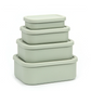 4PCS/Set Reusable Silicone Bento Box with Lid