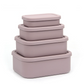 4PCS/Set Reusable Silicone Bento Box with Lid