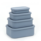 4PCS/Set Reusable Silicone Bento Box with Lid