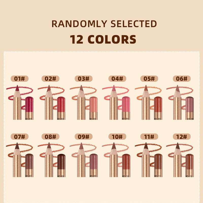 🥳2026 HOT SALE 50% OFF!💞50K+ SOLD!👄12-Color Smudge-Proof Lip Liner Pencil Set – Long-lasting, creamy & waterproof – perfect for everyday wear or pro makeup🎨