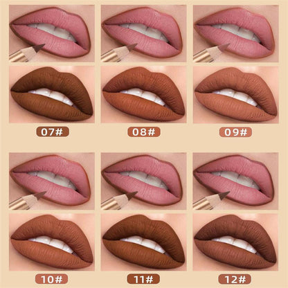 🥳2026 HOT SALE 50% OFF!💞50K+ SOLD!👄12-Color Smudge-Proof Lip Liner Pencil Set – Long-lasting, creamy & waterproof – perfect for everyday wear or pro makeup🎨