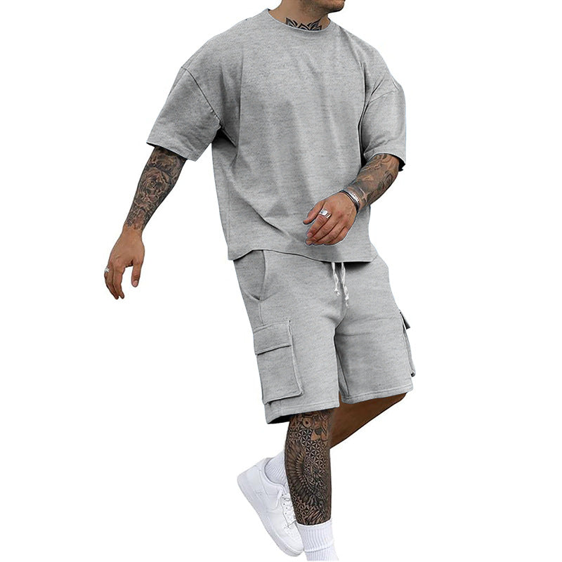 🥳SUMMER HOT SALE🥳💞50K+ SOLD!💥49% OFF! 🔥Men's Casual Short Sleeve T-Shirt Shorts Set