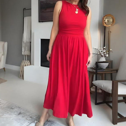 👗2026 New Arrival💥Women's Elegant Crew Neck Maxi Dress