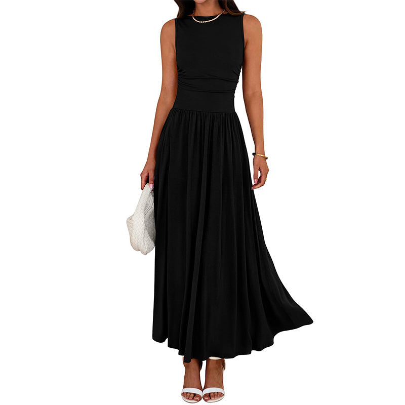 👗2026 New Arrival💥Women's Elegant Crew Neck Maxi Dress