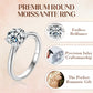 Women's Luxe-Style Premium Round Moissanite Ring