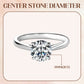 Women's Luxe-Style Premium Round Moissanite Ring