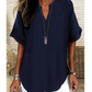 🌸Spring sale: 50% off👕Stylish top in plain fabric with short sleeves