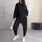 ⏰Limited Time Offer 30% OFF🧡Women Long-Sleeve Irregular Hem Sweatshirts & Pants Set