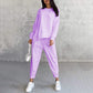 ⏰Limited Time Offer 30% OFF🧡Women Long-Sleeve Irregular Hem Sweatshirts & Pants Set