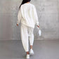 ⏰Limited Time Offer 30% OFF🧡Women Long-Sleeve Irregular Hem Sweatshirts & Pants Set